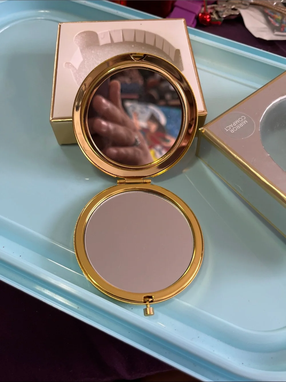 Bridal Maid Face mirrors 🪞 - Warm Beige Finish